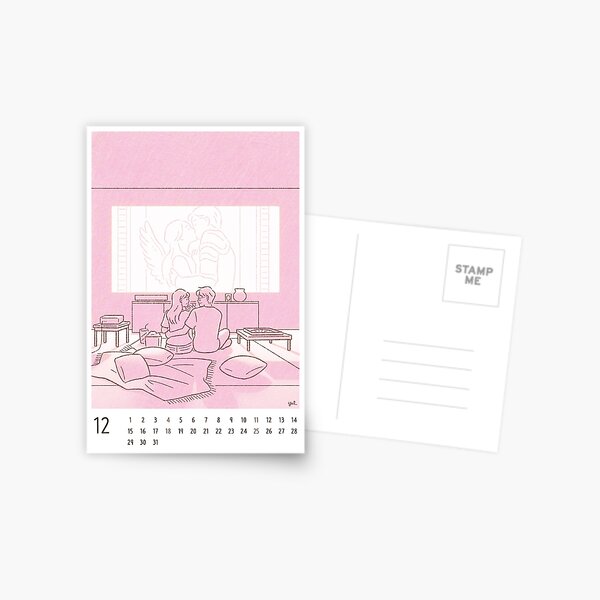 Item preview, Romantic movie - 2022 Dec Calendar Card designed and sold by yulri.