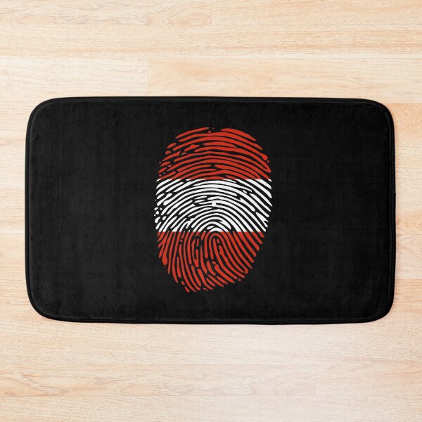 Item preview, Austria Flag Fingerprint Motif designed and sold by Merchandiser099.