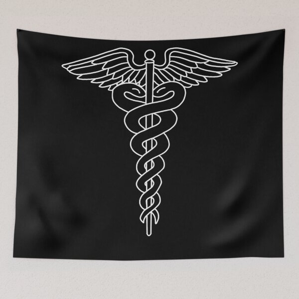 Item preview, Medicine Symbol for Doctors and Nurses (White Caduceus) designed and sold by The-Laboratory.