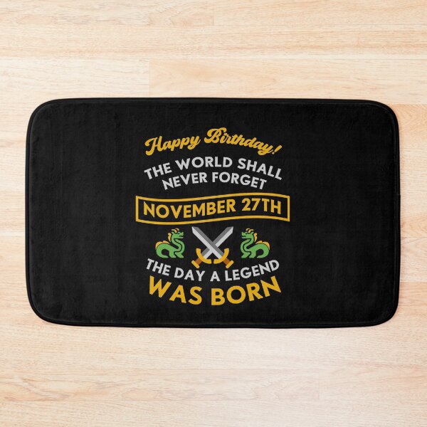 Item preview, November 27th The Day A Legend Was Born Dragons And Swords Design (Light) designed and sold by Graograman.