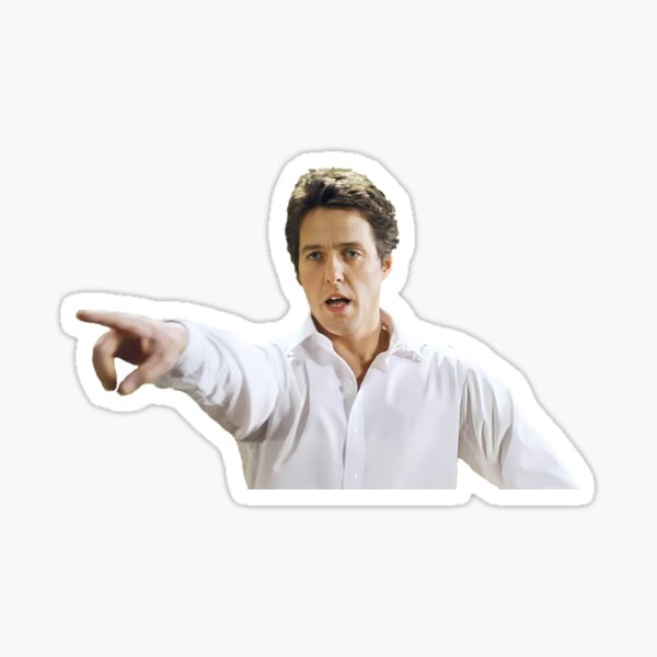 Hugh grant love actually Sticker