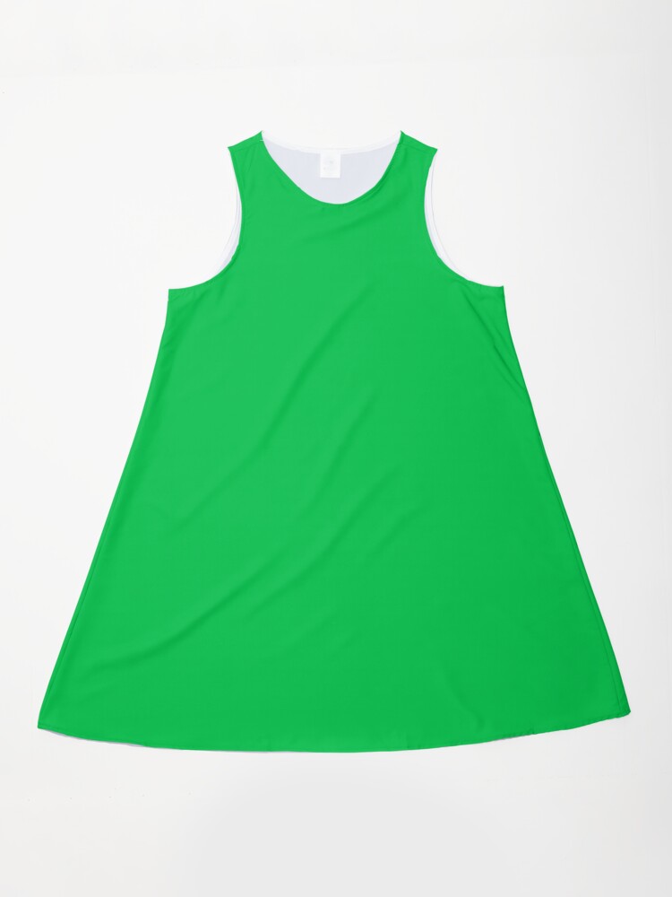 Parakeet Green: Bright Solid Color for Uplifting Energy" A-Line Dress for  Sale by Ninjakandy | Redbubble