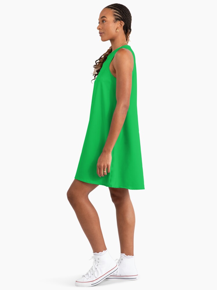 Parakeet Green: Bright Solid Color for Uplifting Energy" A-Line Dress for  Sale by Ninjakandy | Redbubble