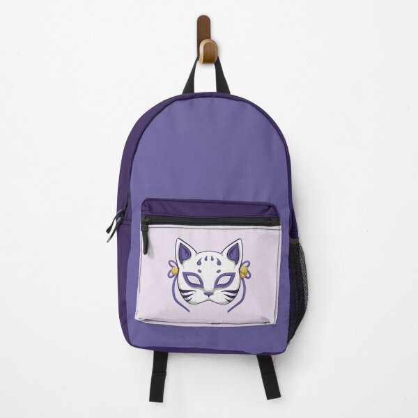 Item preview, Cute Kabuki Cat Mask | Maneki Neko - Violet version designed and sold by ShyOwlet.