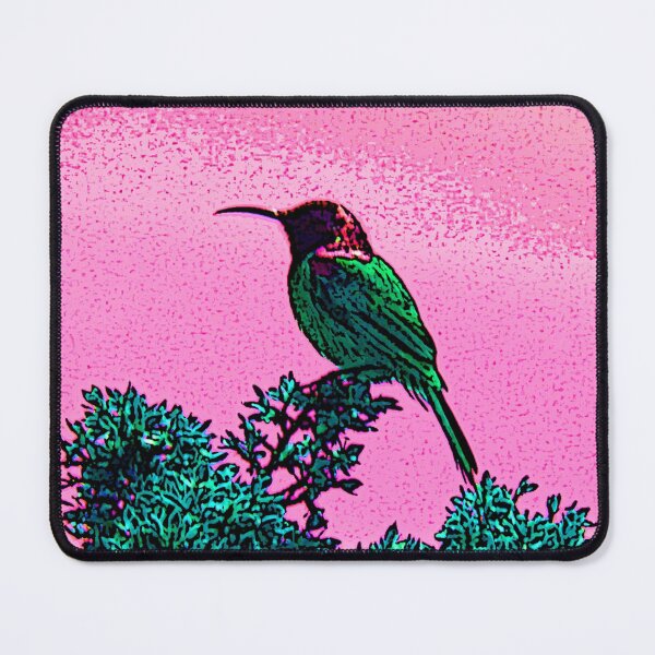 Item preview, Orange brested Sunbird with pink sky designed and sold by Greengardens36.