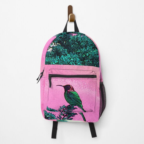 Item preview, Orange brested Sunbird with pink sky designed and sold by Greengardens36.