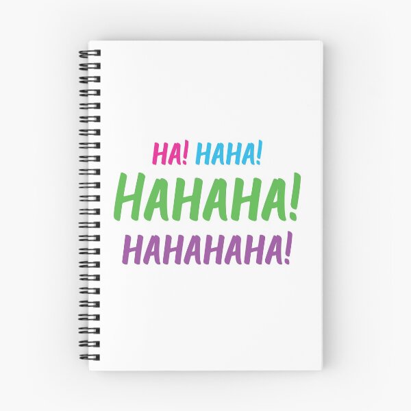 Item preview, Ha! Haha! Hahaha! Hahahaha! | World Laughter Day 2021 | Quotes | White | Pink Blue Green Purple designed and sold by Wintre2.