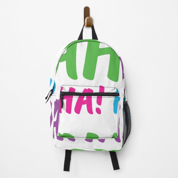 Item preview, Ha! Haha! Hahaha! Hahahaha! | World Laughter Day 2021 | Quotes | White | Pink Blue Green Purple designed and sold by Wintre2.