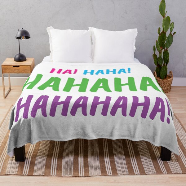 Item preview, Ha! Haha! Hahaha! Hahahaha! | World Laughter Day 2021 | Quotes | White | Pink Blue Green Purple designed and sold by Wintre2.