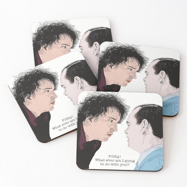 Item preview, Bernard Black and the cleaner, Black Books, Grapes of Wrath. designed and sold by Lucy  Chambers.