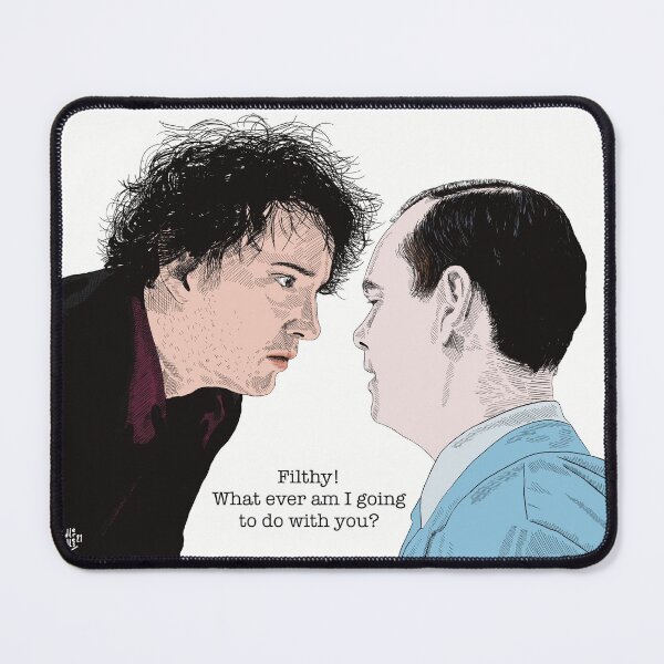 Item preview, Bernard Black and the cleaner, Black Books, Grapes of Wrath. designed and sold by Lucy Chambers.