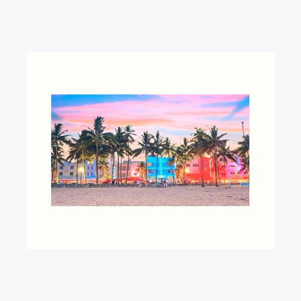 Item preview, Ocean Drive, Miami Beach designed and sold by Sofia-Draws.