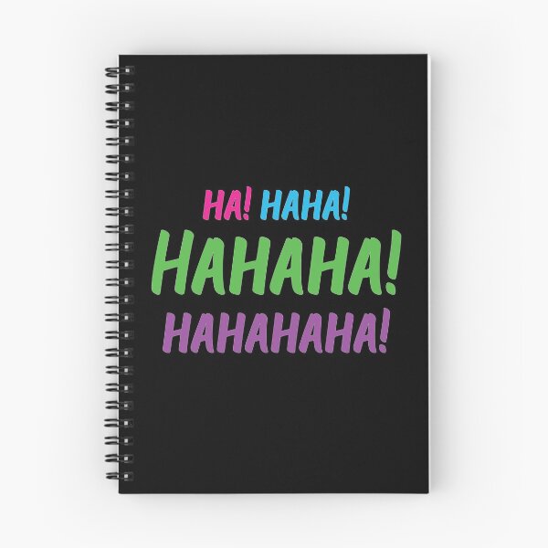 Item preview, Ha! Haha! Hahaha! Hahahaha! | World Laughter Day 2021 | Quotes | Black | Pink Blue Green Purple designed and sold by Wintre2.