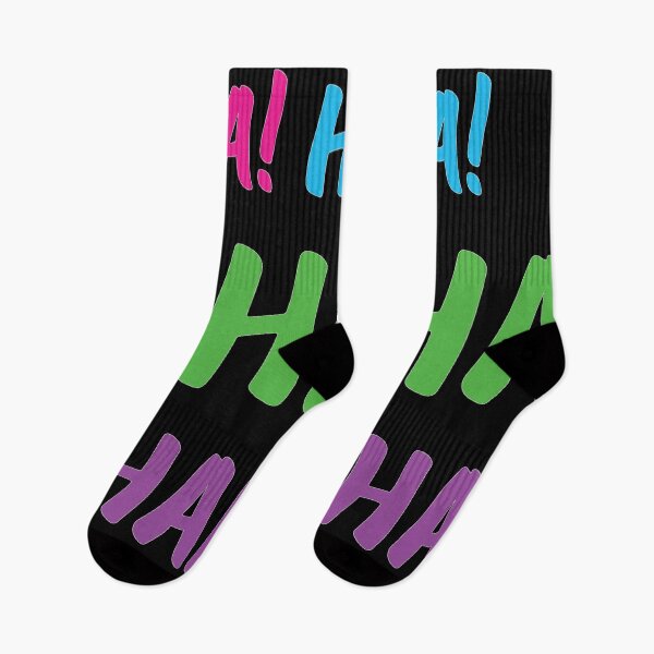Item preview, Ha! Haha! Hahaha! Hahahaha! | World Laughter Day 2021 | Quotes | Black | Pink Blue Green Purple designed and sold by Wintre2.