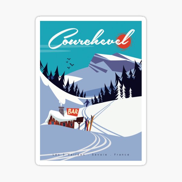 Courchevel Alpen Magnet Poly,Souvenir Frankreich Skisportgebiet 