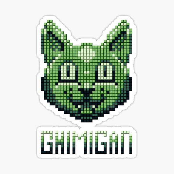 Pixelkatze Sticker