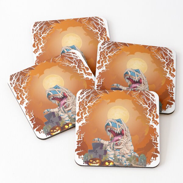 Item preview, Halloween Shirts for Boys Kids Dinosaur T rex Mummy Pumpkin designed and sold by JosephZindel.