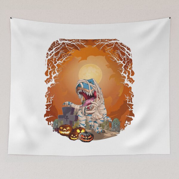 Item preview, Halloween Shirts for Boys Kids Dinosaur T rex Mummy Pumpkin designed and sold by JosephZindel.