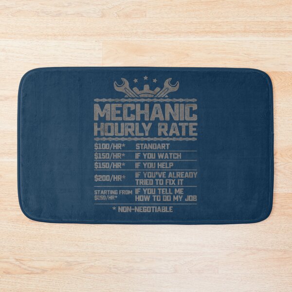 Item preview, Funny Mechanic Hourly Rate Sarcastic Labor Rates  designed and sold by alenaz.