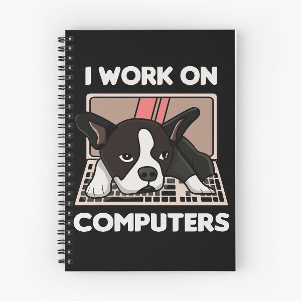 Item preview, Bulldog I Work on Computers designed and sold by TheAplus.