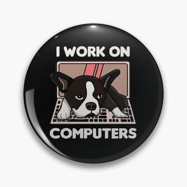 Item preview, Bulldog I Work on Computers designed and sold by TheAplus.