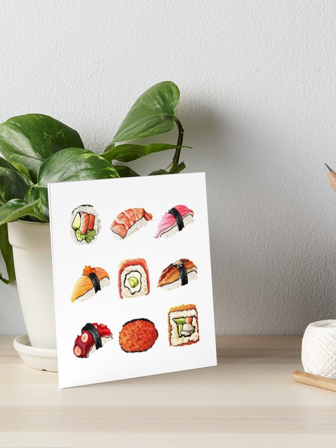 EYE SUSHI ONIGIRI, Sushi with eyes, sushi lovers eyed gift idea ideas  Art Board Print for Sale by VistoAvvistato