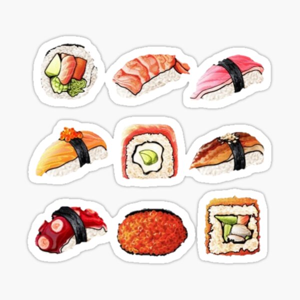 EYE SUSHI ONIGIRI, Sushi with eyes, sushi lovers eyed gift idea ideas  Sticker for Sale by VistoAvvistato