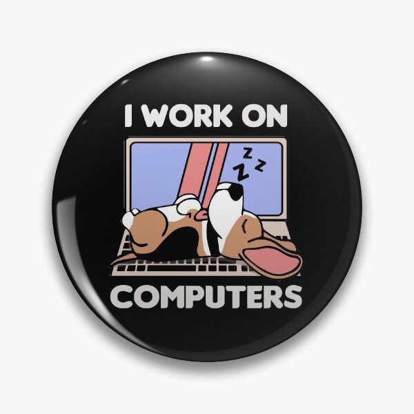 Item preview, Beagle I Work on Computers designed and sold by TheAplus.
