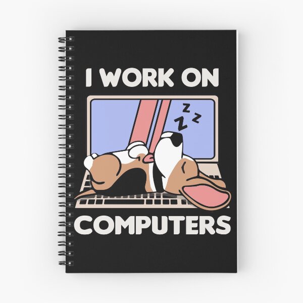 Item preview, Beagle I Work on Computers designed and sold by TheAplus.