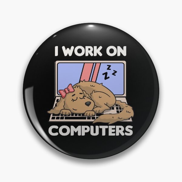 Item preview, Labradoodle Poodle I Work on Computers designed and sold by TheAplus.