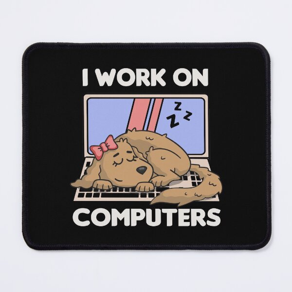 Item preview, Labradoodle Poodle I Work on Computers designed and sold by TheAplus.