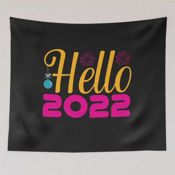 Item preview, Hello 2022 Happy New Year 2022 New Years Eve Party Supplies designed and sold by BhavyaBathla.