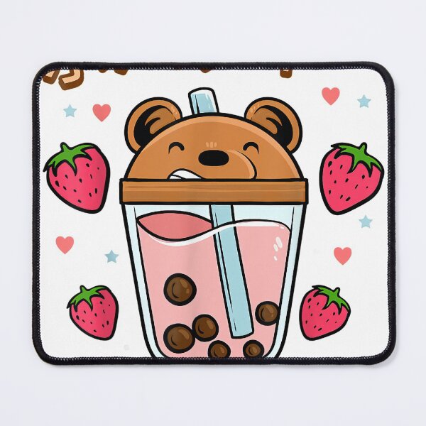 Item preview, Kawaii Boba Cute Bear Anime Drink Milk Tea Kawaii Aesthetic Bear designed and sold by ruangaoabcd97.