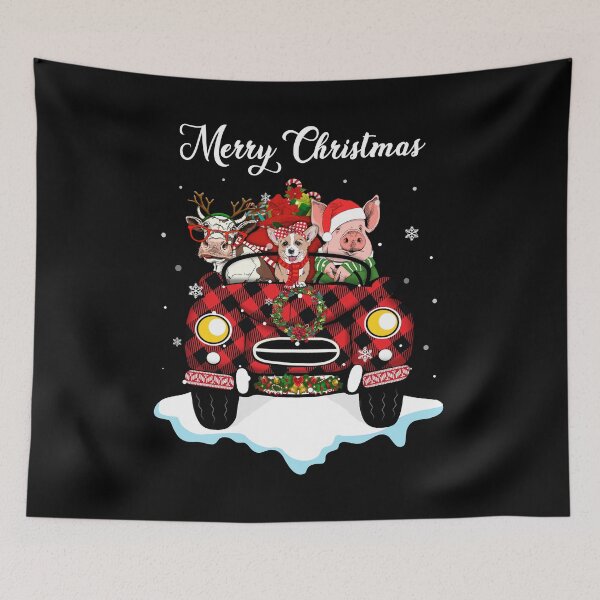 Item preview, Funny Farm Animals Christmas Xmas Hippie Farm Car Farming Farmer designed and sold by tuanitus.