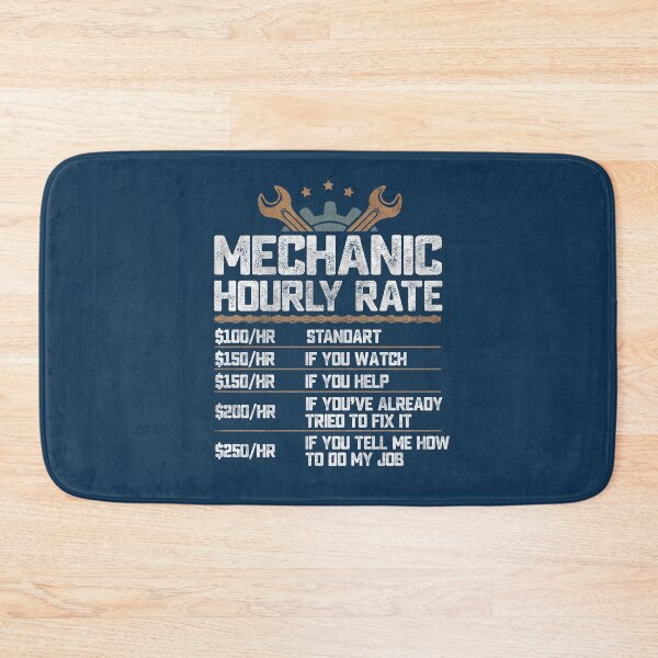 Item preview, Auto Mechanic Hourly Rate Funny Labor Rates List  designed and sold by alenaz.