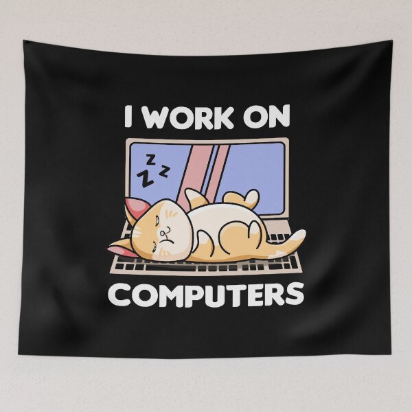 Item preview, Cat I Work on Computers designed and sold by TheAplus.