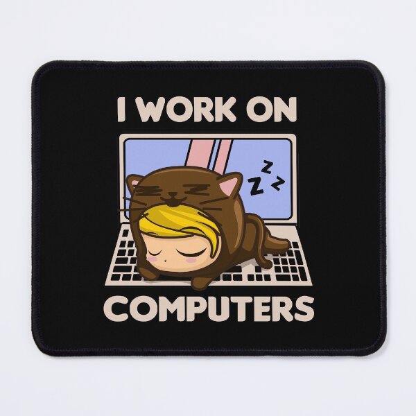 Item preview, Kid Cat I Work on Computers designed and sold by TheAplus.