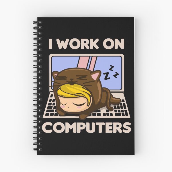 Item preview, Kid Cat I Work on Computers designed and sold by TheAplus.