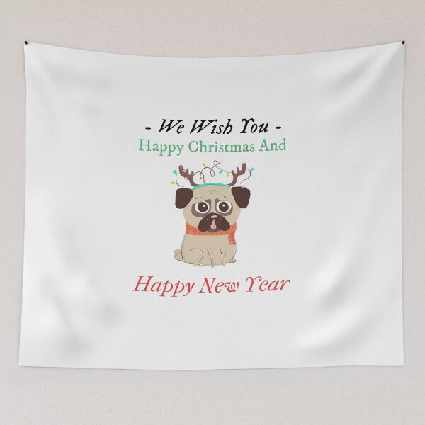 Item preview, We Wish You Happy Christmas And Happy New Year - Twelfth Cute Christmas Pet | Merry Christmas designed and sold by Polariszero.