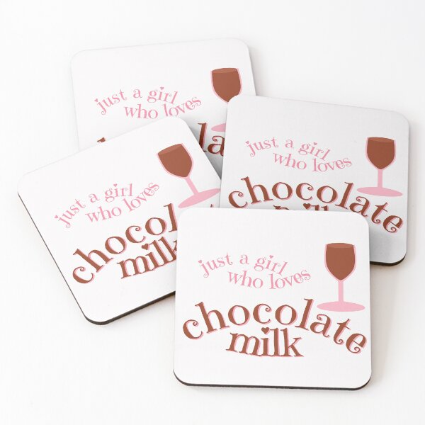 Item preview, Just A Girl Who Loves Chocolate Milk Pink designed and sold by cashewdays.