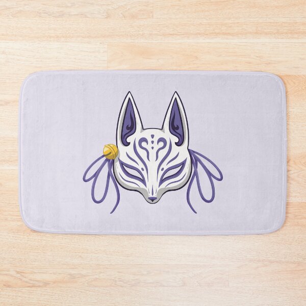 Item preview, Violet Cute Kabuki Fox Mask - Traditional Japanese Mask designed and sold by ShyOwlet.