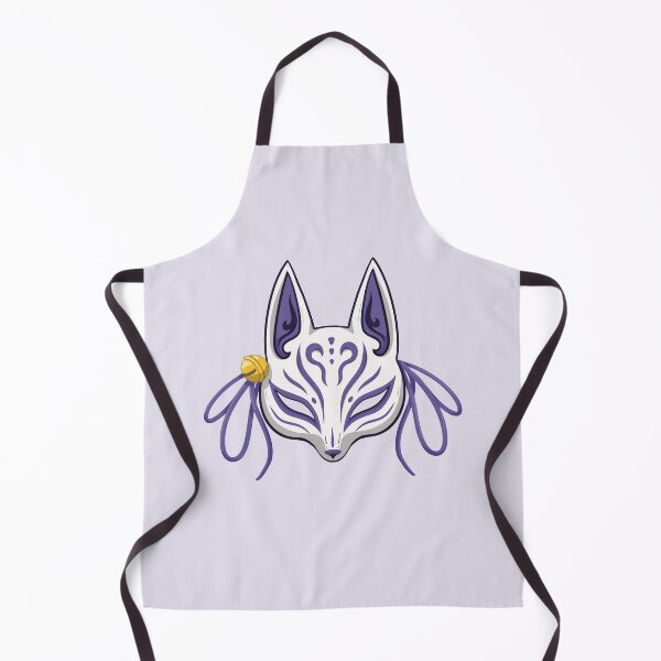 Item preview, Violet Cute Kabuki Fox Mask - Traditional Japanese Mask designed and sold by ShyOwlet.