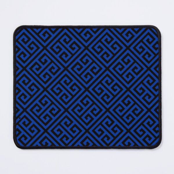 Item preview, Meandros - Greek meander black and blue design. designed and sold by angelisart.