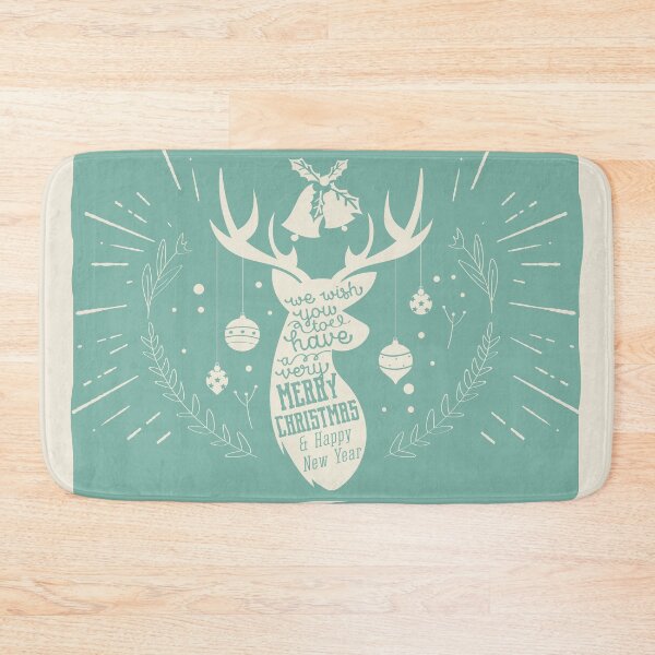 Item preview, Have a very Merry Christmas and a Happy New Year | Randeer in green background designed and sold by I'm  Redz.