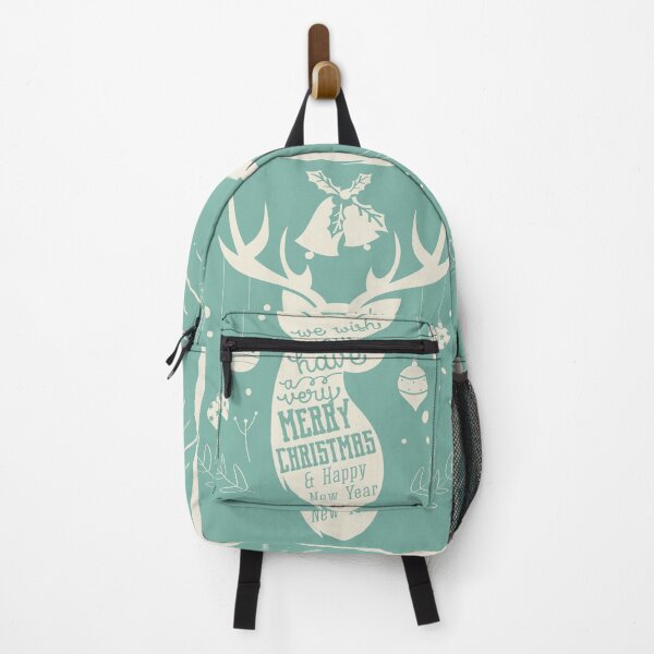 Item preview, Have a very Merry Christmas and a Happy New Year | Randeer in green background designed and sold by I'm Redz.