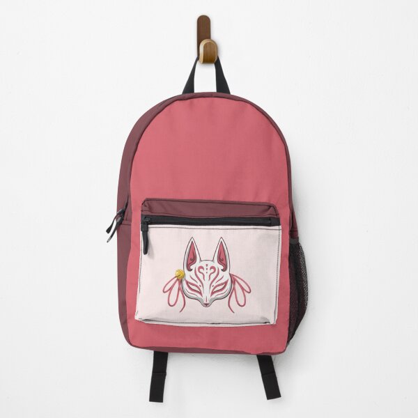 Item preview, Pink Cute Kabuki Kitsune Mask - Traditional Japanese Mask designed and sold by ShyOwlet.
