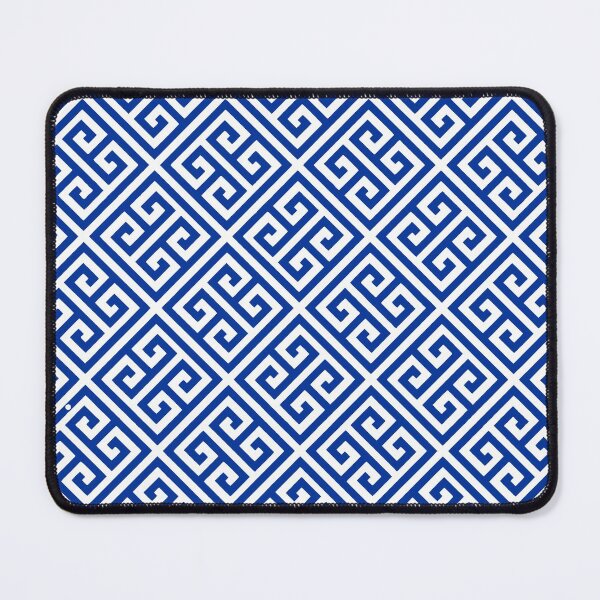 Item preview, Meandros - Greek meander white and blue design. designed and sold by angelisart.