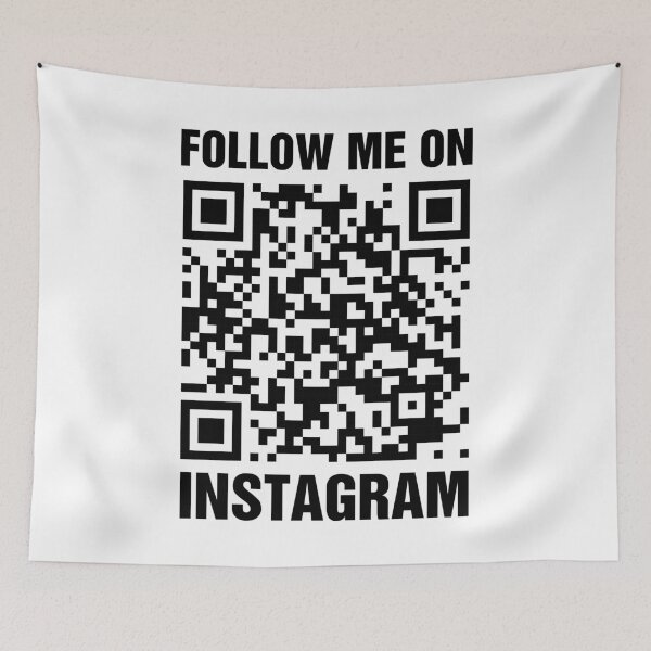Item preview, Rick Roll QR Code Prank Follow Me On Instagram designed and sold by allysmar.