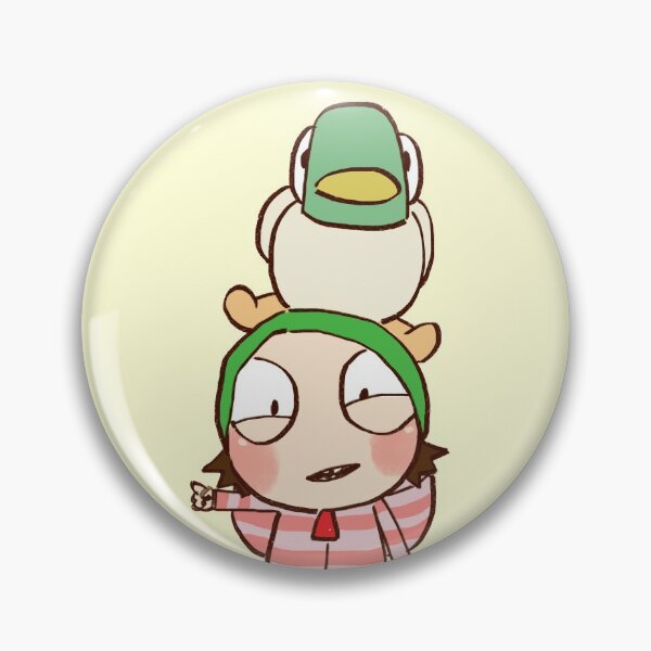 Item preview, I draw happy sarah and duck on her head / sarah and duck  designed and sold by RansRoom.
