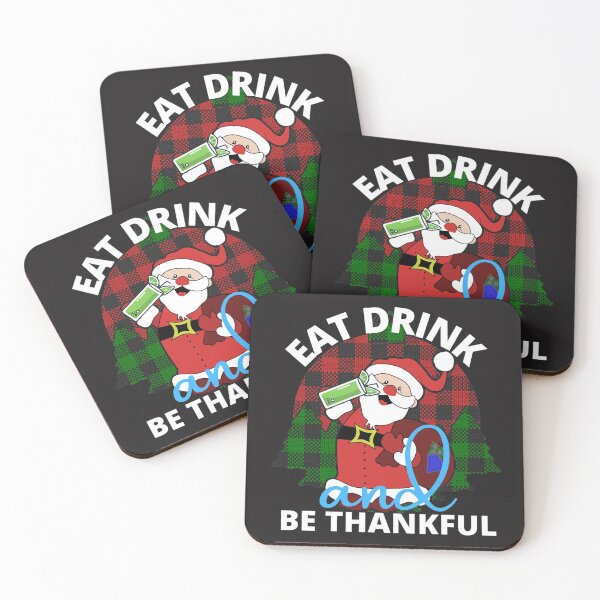 Item preview, Eat Drink and be Thankful (Santa)  designed and sold by UnboundFull.